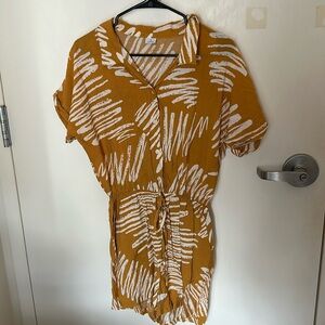 Orange Toppies Romper